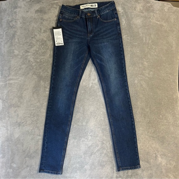 Barbell Apparel Men’s Slim Athletic Fit Medium Distressed Dark Wash Jeans 30 NWT - Picture 1 of 12